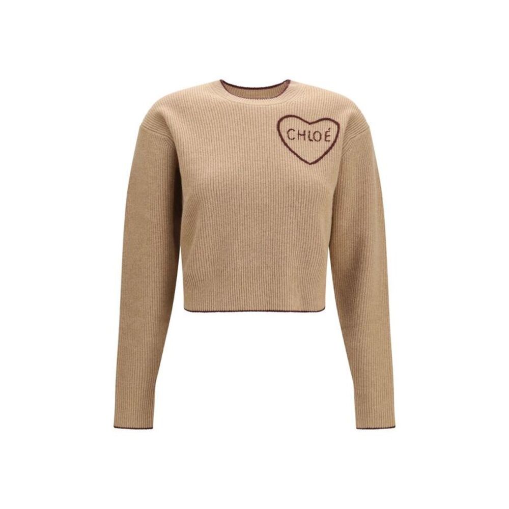 Chloé Beige Wool Oves Aries Women's Sweatshirt
